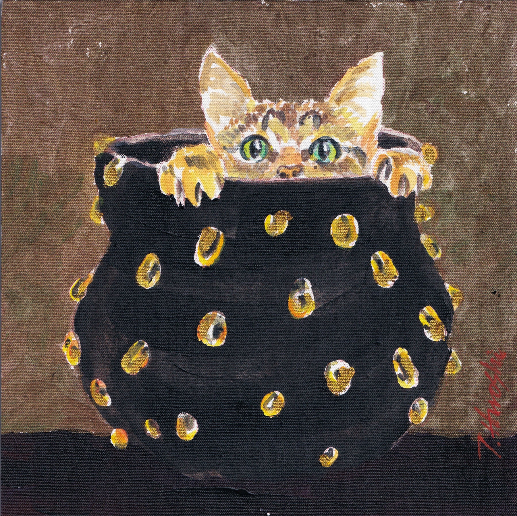 237-cat in pot